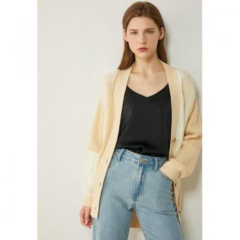 Tricot V-Neck Femme AMII Automne Long Manches