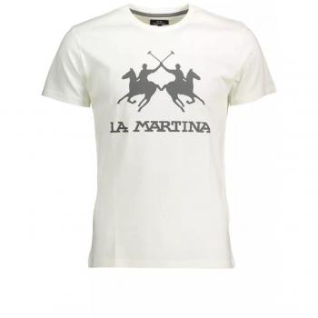 La Martina T-Shirt Herren Weiß Regular Fit M