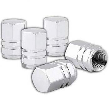 Set de 5 Bouchons de Valve AV Dunlop en Aluminium