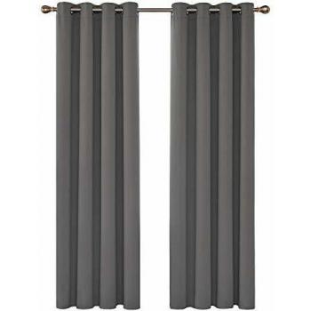 Thermal Insulation Eyelet Curtains – Deconovo Bedroom & Living Room Blackout