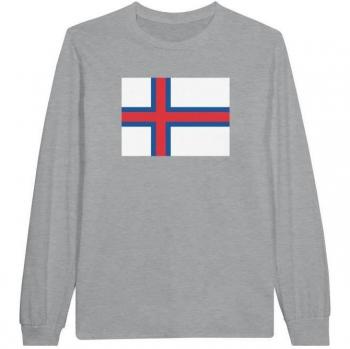 Færø Islands Flag Long Sleeve T-Shirt by Pixelforma – 100% Cotton