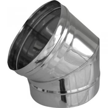 Coude Acier 45° Fumée