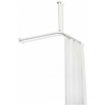 Hewi 801 tringle à rideaux avec suspension au plafond et rideau de douche