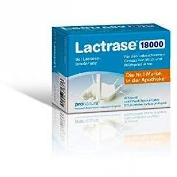 Lactrase 18000 Kapseln für Laktoseunverträglichkeit
