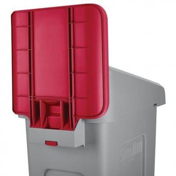 Panneau de signalisation pour recyclage Slim Jim Rouge Rubbermaid