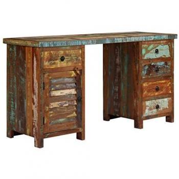 Desk in Legno Massello di Recupero 140x50x77 cm