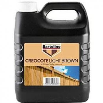 Bartoline Creocote Oil Based Timber Treatment Creosote Light Brown 4L Multipacks