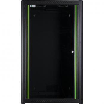 20U Black Rack Cabinet for Wall Mounting
