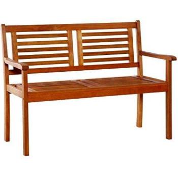 VidaXL Eukalyptusholz Gartenbank 2er 120cm