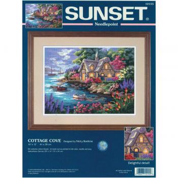 Needlepoint Cottage Cove D12155 – Multi‑Colour Edition