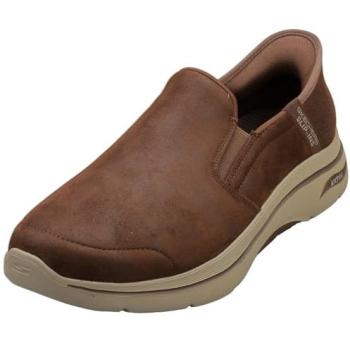 Skechers Go Walk 2.0 Quest Bruin Textiel Sneakers voor Heren