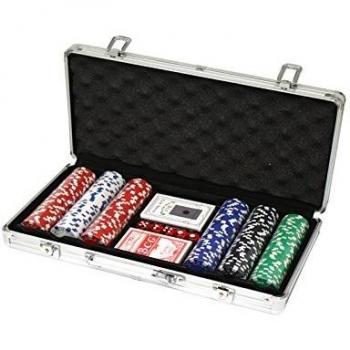 Deluxe Poker-Set in schwarzem Koffer