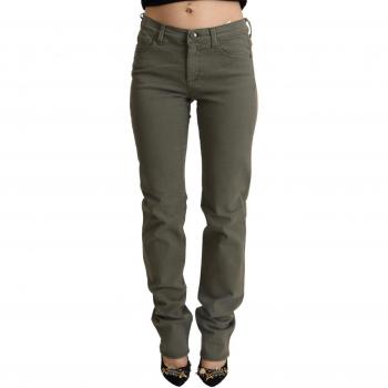 Ermanno Scervino Gray Low Rise Denim Trousers