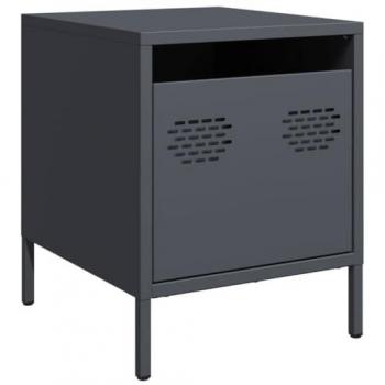 Mesa de Cabeceira Compacta Antracite 35x39x43,5 cm