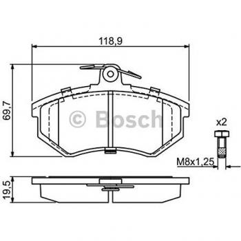 Kit pastiglie freno Bosch 0 986 466 700