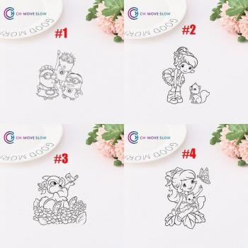 Tampon Scrapbooking Transparent « CH Girl & Animal »