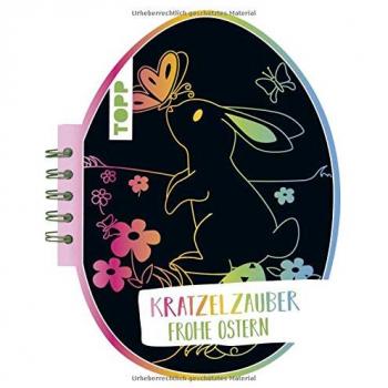 Kratzelzauber Ostern (Kratzelbuch in Ostereiform)