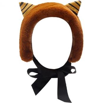 Lace-Up Fuzzy Earmuffs for Women