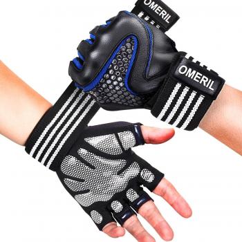 OMERIL Sporthandschuhe für Krafttraining – Handgelenkschutz & Grip