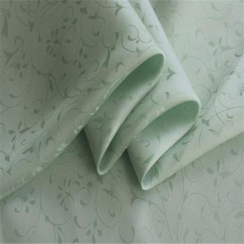 Silk Cotton Jacquard Fabric 20m/m 114cm Peach Blossom Pattern for Chinese Tang Suit