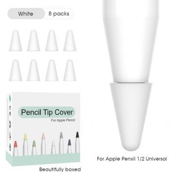 Kit IKSNAIL: Fundas de Silicona + Punta Repuesto para Apple Pencil