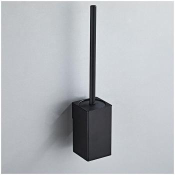 Scopino WC Quadrato Inox 304 Nero con Testina Singola