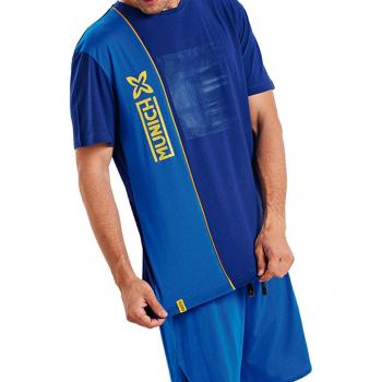 Munich Herren Kurzarm-Pyjama Mehrfarben Baumwolle XL