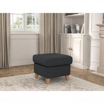 Sit&More Grau‑Dunkel Stauraumhocker „Visby“ – wasserreinigbar
