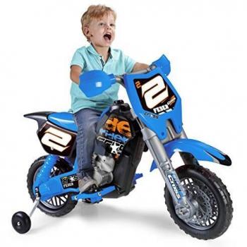 Feber: Motocicletta elettrica Rider Cross con Casco, 6V