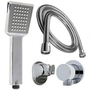 Sanixa Duschset 200 cm – Handbrause, Schlauch, Wandhalter