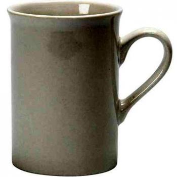 Robuster Steingutbecher, H: 10 cm, D: 7,4 cm, Weiß