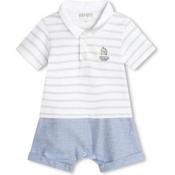 Polo‑short Kenzo Kids Blanc, taille 6 mois, garçon