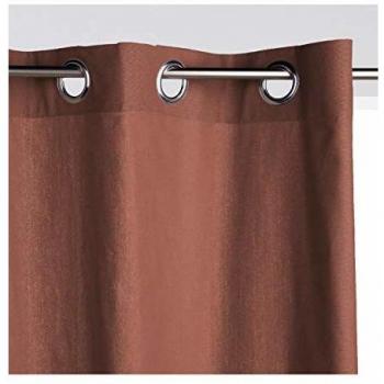 Terrakotta Vorhang Atmosphera Panama 140 x 260 cm aus Polyester