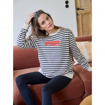 Sudadera Embarazo Crudo Amistad Marina