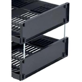 Durable Metal Letter Tray Risers for Organized Workspace, Pack of 4