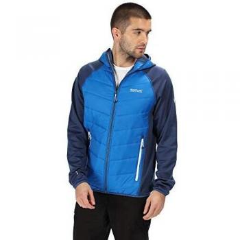 Regatta Andreson IV Herren Leichtgewicht Jacke mit Kapuze – S Preußisch/Oxford-Blau
