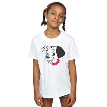White 101 Dalmatians Dalmatian Head T-Shirt for Kids – Size 5–6