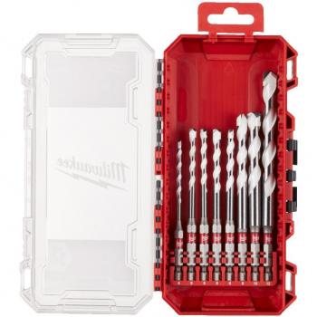 Milwaukee, Punta da trapano, SHOCKWAVE punta multimateriale 1/4 esagonale 4/5/5/6/8/10/12 mm in PACKOUT compatibile (4-12 mm)