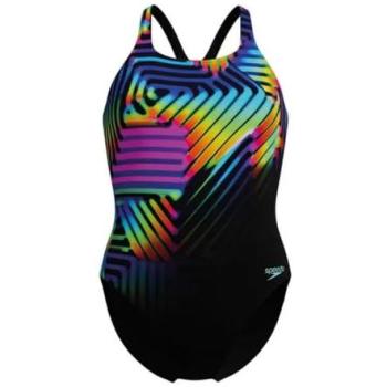 Speedo Eco+ Digital Medailleerd Badpak voor Vrouwen – Blauw & Geel