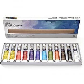 Winsor & Newton Cotman Aquarellfarben Set 12 Tuben à 8ml
