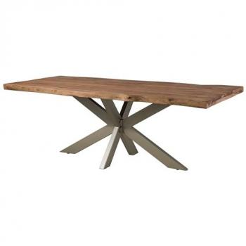 FREEFORM Sheesham Tisch grau 200x100 cm