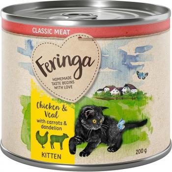 Feringa Kitten Pâtée Umido Pollo e Vitello 24 x 200 g