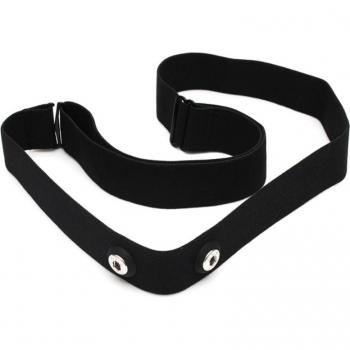 Sangle cardio noire – Élastique, Bluetooth 4.0, compatible Polar, Garmin, Wahoo