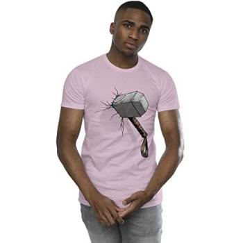 Thor's Thunder Crash Tee – Baby Pink, 2XL Male