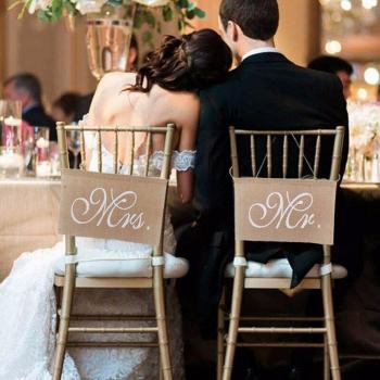 Set bannière « Forever Us » – paire de pancartes de mariage