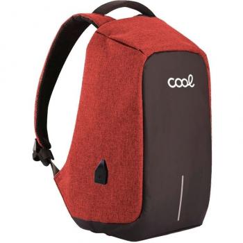 Mochila 15‑16 COOL Memphis com cores preta e vermelha