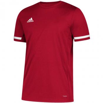 Adidas Team 19 Boys' Power Tee, Red & White, Ages 7–8