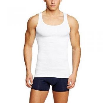 CALIDA Twisted Baumwoll Sportshirt Herren Weiß L