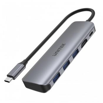 Unitek 4‑Puertos USB‑C Hub con HDMI 4K