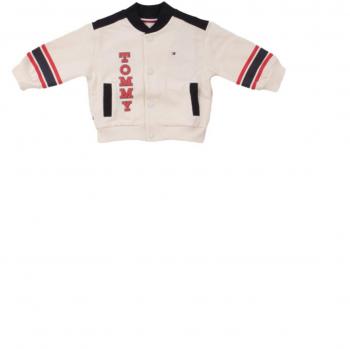 Felpa neonato Tommy Hilfiger panna in cotone